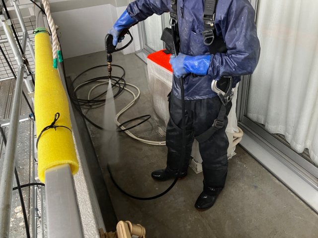 ベランダの洗浄